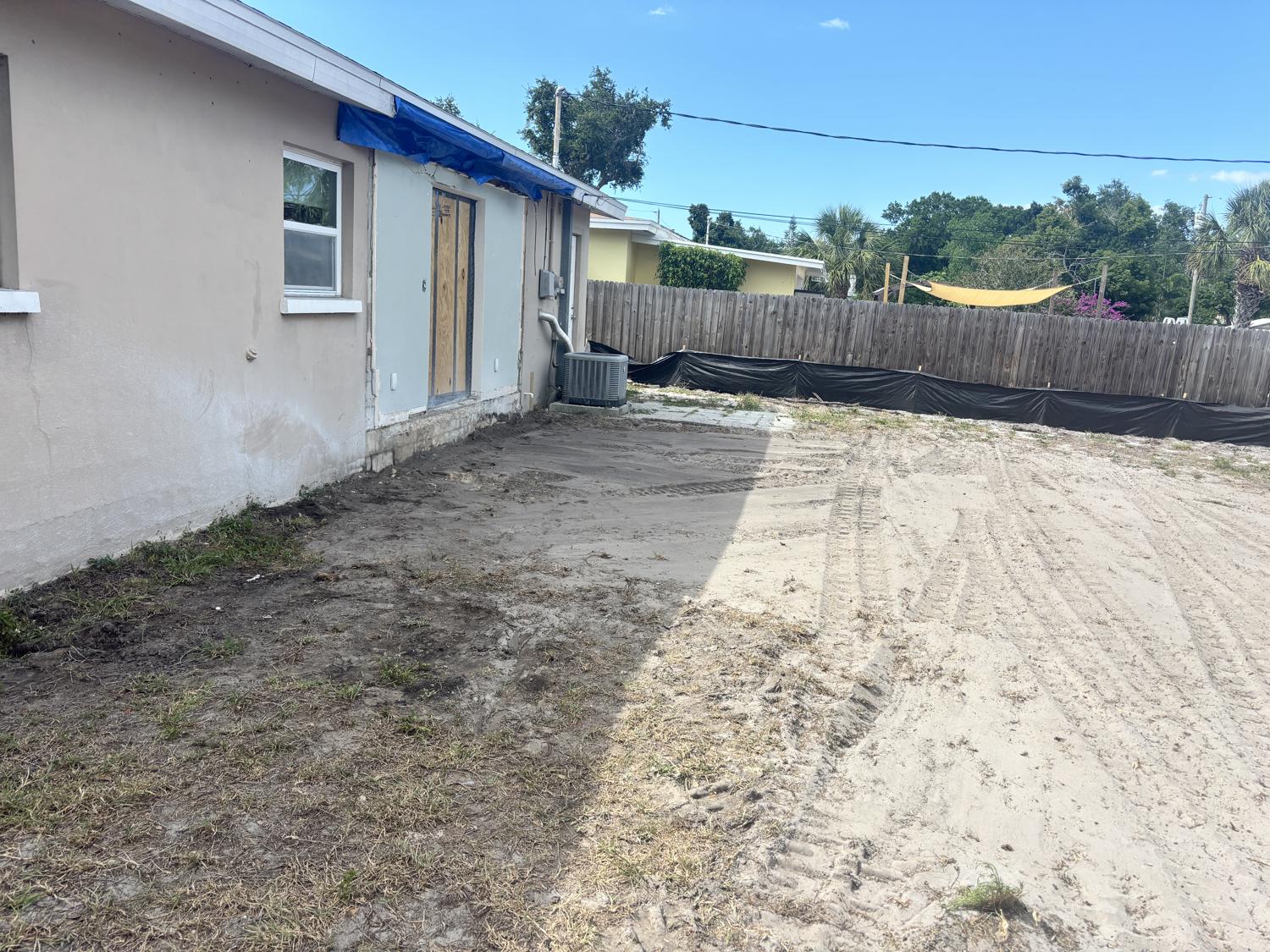Cleared and graded lot after a Griffin Demolition teardown in Tampa Bay