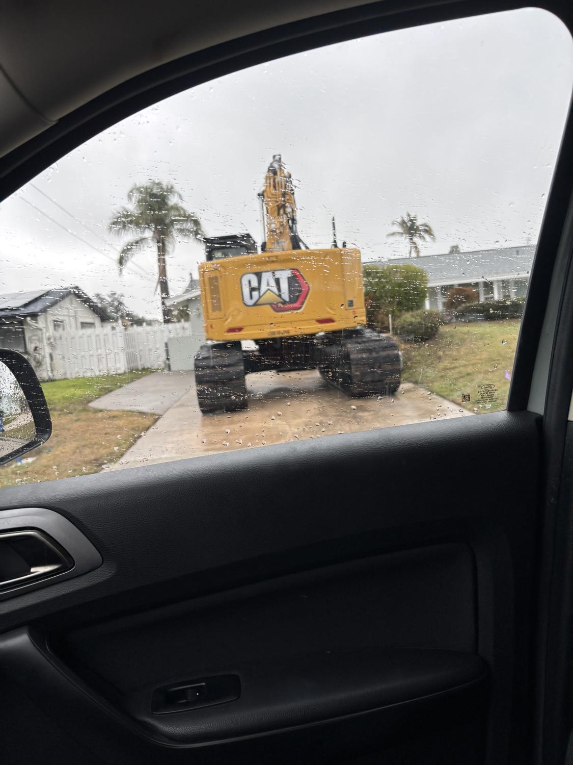CAT excavator for heavy demolition and site prep across Tampa Bay